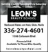 Leon's Beauty School Newspaper Ad